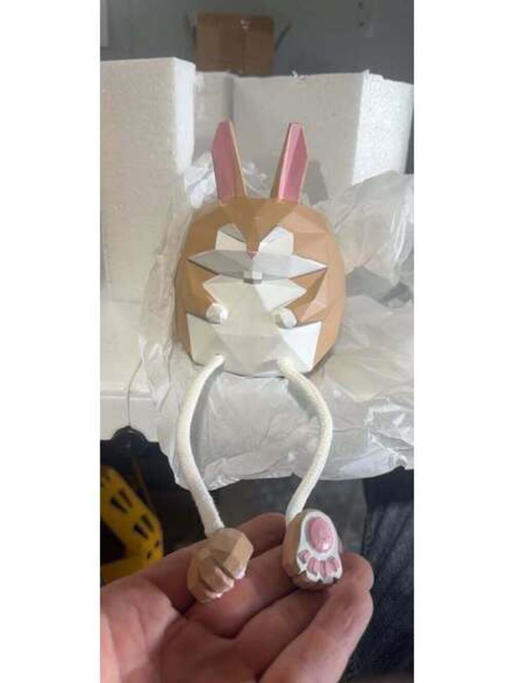 Polygonal Rabbit Figurine